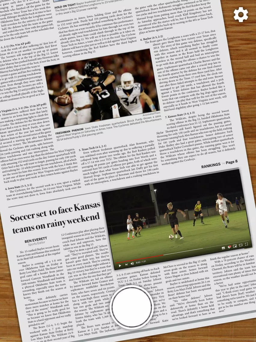 Capturas de pantalla de Baylor Lariat Alive iPad 